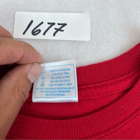 LENG’S & BEACH RED T-SHIRT “ECHO EN MEXICO CHAPALA JALISCO’’ EMBROIDERED LOGO - Picture 6 of 10